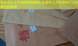 长春市人才市场网档案查询_长春市人才市场网个人档案在线查询