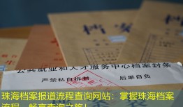 珠海档案报道流程查询网站：掌握珠海档案流程，畅享查询之旅！