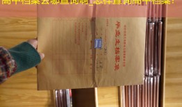 高中档案去哪查询啊_怎样查询高中档案？