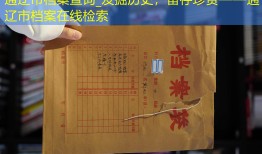 通辽市档案查询_发掘历史，留存珍贵——通辽市档案在线检索