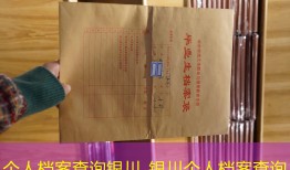 个人档案查询银川_银川个人档案查询