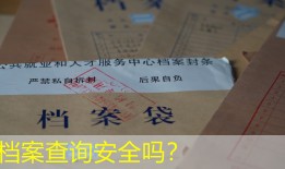 档案查询安全吗？