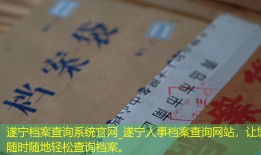 遂宁档案查询系统官网_遂宁人事档案查询网站，让您随时随地轻松查询档案。