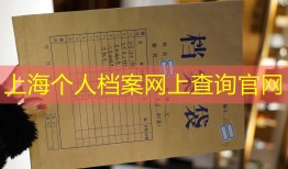 上海个人档案网上查询官网