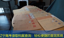 辽宁高考录取档案查询：轻松便捷的查询系统