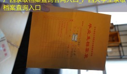 广西录取档案查询官网入口_广西大学生录取档案查询入口