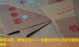搜索未来，穿梭过去 —— 空港文化中心历史文献查询服务