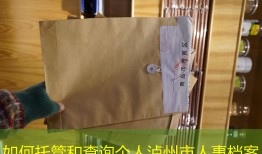 如何托管和查询个人泸州市人事档案