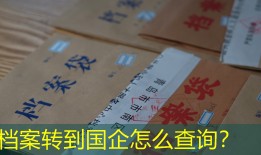 档案转到国企怎么查询？