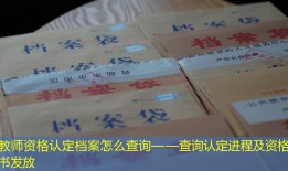 教师资格认定档案怎么查询——查询认定进程及资格证书发放