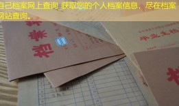 自己档案网上查询_获取您的个人档案信息，尽在档案网站查询。