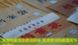 宜宾档案消息查询网址_宜宾居民档案查询专业网站