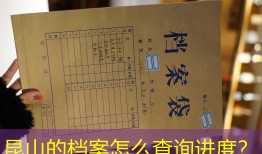 昆山的档案怎么查询进度？