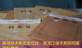 探寻佳木斯历史过往：黑龙江佳木斯的档案资料查询