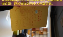 湖南档案查询网上查询结果官网_湖南档案查询官网：轻松查询您的个人档案信息。