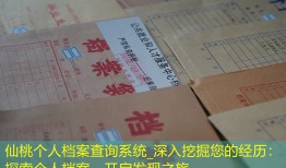 仙桃个人档案查询系统_深入挖掘您的经历：探索个人档案，开启发现之旅。