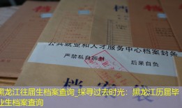 黑龙江往届生档案查询_探寻过去时光：黑龙江历届毕业生档案查询