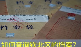 如何查询钦北区的档案？