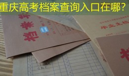 重庆高考档案查询入口在哪？