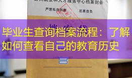 毕业生查询档案流程：了解如何查看自己的教育历史