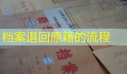 档案退回原籍的流程