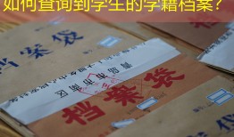 如何查询到学生的学籍档案？