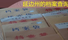 延边州的档案查询