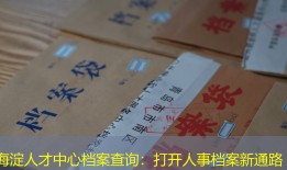 海淀人才中心档案查询：打开人事档案新通路