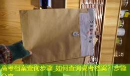高考档案查询步骤_如何查询高考档案？步骤分享