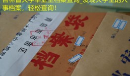 吉林省大学毕业生档案查询_发现大学生的人事档案，轻松查询！