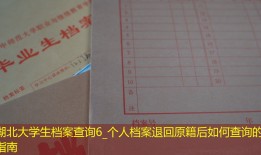 湖北大学生档案查询6_个人档案退回原籍后如何查询的指南