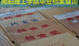 南阳理工学院毕业档案查询