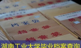 湖南工业大学毕业档案查询