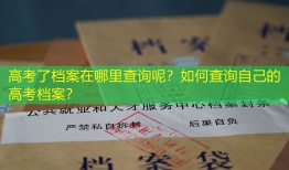 高考了档案在哪里查询呢？如何查询自己的高考档案？