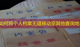 如何将个人档案无缝移动至其他查询地