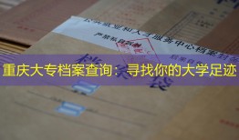 重庆大专档案查询：寻找你的大学足迹