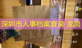 深圳市人事档案查询 龙岗