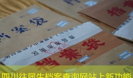 四川往届生档案查询网站上新功能