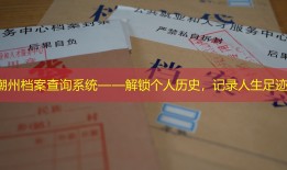 潮州档案查询系统——解锁个人历史，记录人生足迹