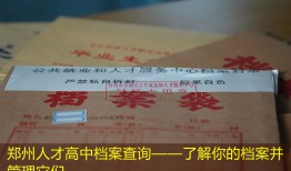 郑州人才高中档案查询——了解你的档案并管理它们
