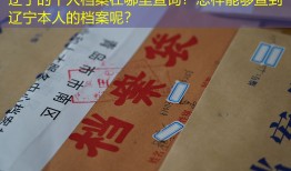 辽宁的个人档案在哪里查询？怎样能够查到辽宁本人的档案呢？
