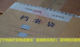 辽宁档案栏目电话查询：直接联系我们，获得相关服务