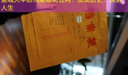 盐城大丰区档案查询官网：发现历史，探索人生