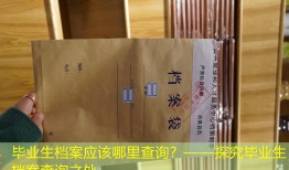 毕业生档案应该哪里查询？——探究毕业生档案查询之处
