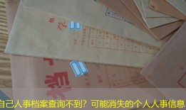 自己人事档案查询不到？可能消失的个人人事信息