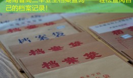 湖南省高三毕业生档案查询——轻松查阅自己的档案记录！