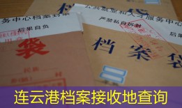 连云港档案接收地查询