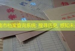 渭南市档案查询系统: 搜寻历史, 感知未来