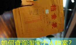 如何查询淘宝个人档案？