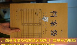 广西高考录取档案查询系统_广西高考录取档案查询平台：快速查询录取档案